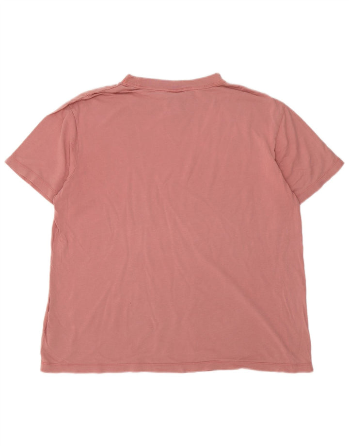 Nike Ανδρικό T-Shirt Τοπ Μεσαίο Ροζ Βαμβακερό