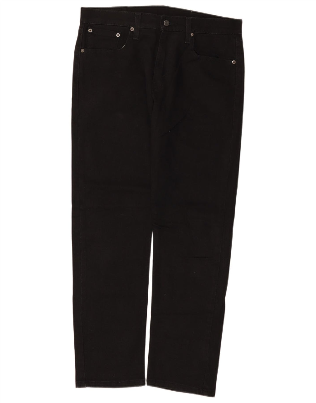 Levi's Mens 502 Tapered Jeans W32 L30 Μαύρο βαμβακερό