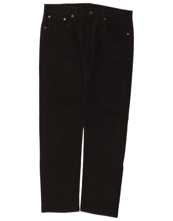 Levi's Mens 502 Tapered Jeans W32 L30 Μαύρο βαμβακερό