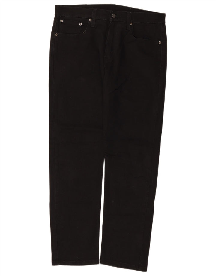 Levi's Mens 502 Tapered Jeans W32 L30 Μαύρο βαμβακερό