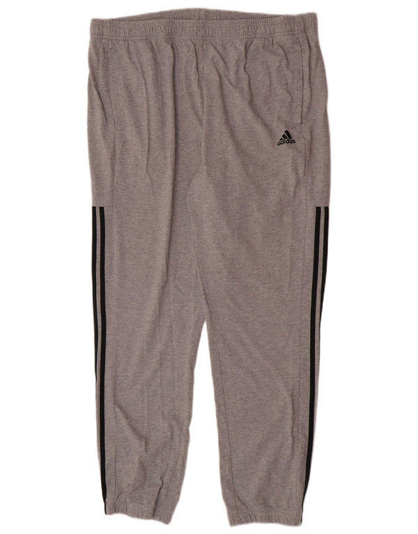 Ανδρική αθλητική φόρμα Adidas Παντελόνι Joggers 2XL Γκρι βαμβακερό