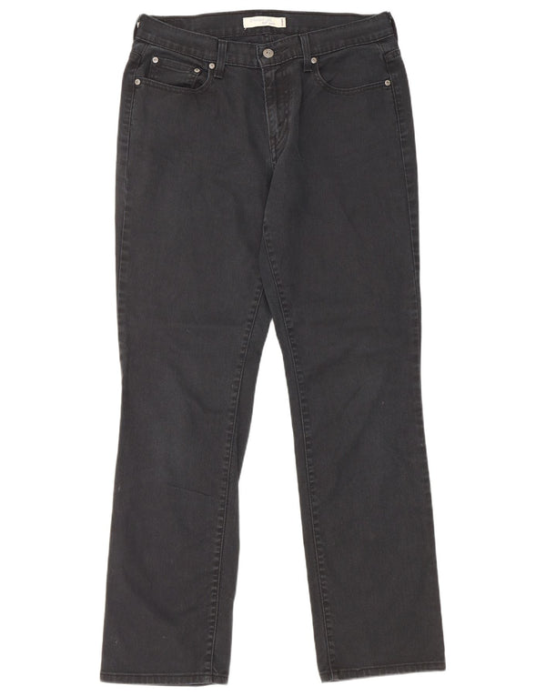 Levi's Womens 505 Straight Jeans US 10 Large W32 L31 Μαύρο βαμβακερό