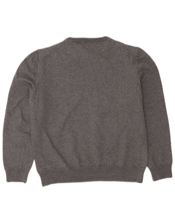Γυναικείο πουλόβερ Hugo Boss Crew Neck Jumper UK 18 XL Γκρι παρθένο μαλλί