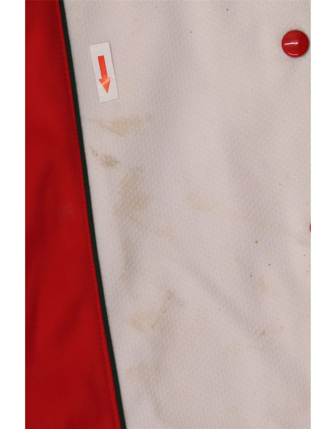 Vintage γυναικεία αθλητική φόρμα παντελόνι IT 40 Small Red Colourblock Πολυεστέρας