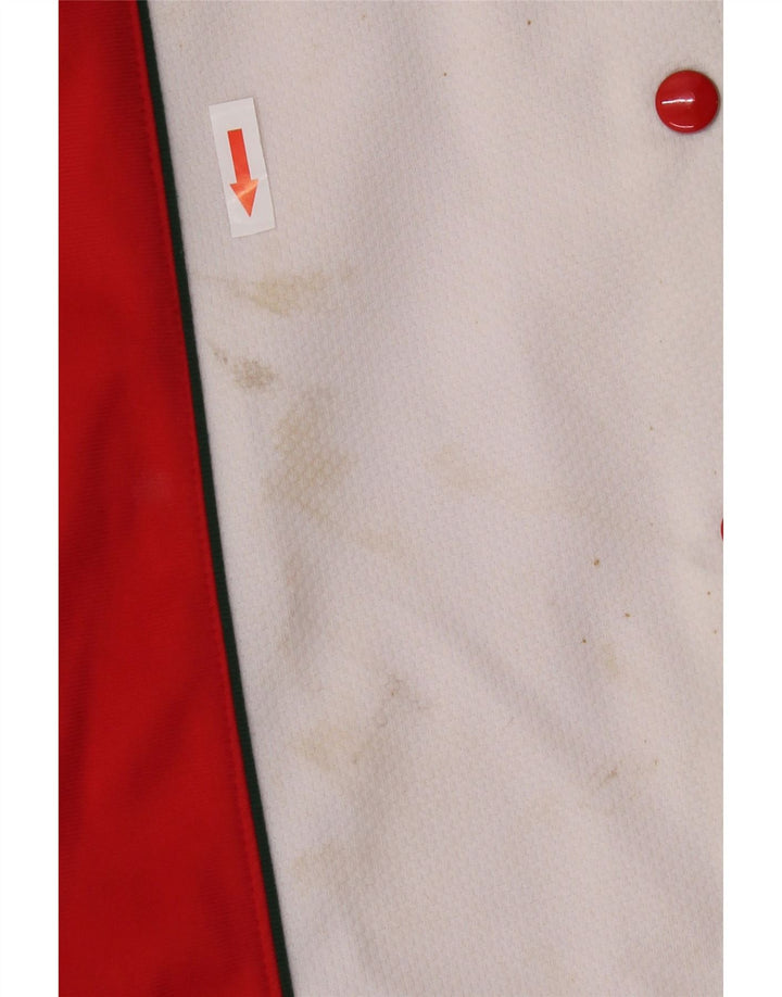 Vintage γυναικεία αθλητική φόρμα παντελόνι IT 40 Small Red Colourblock Πολυεστέρας