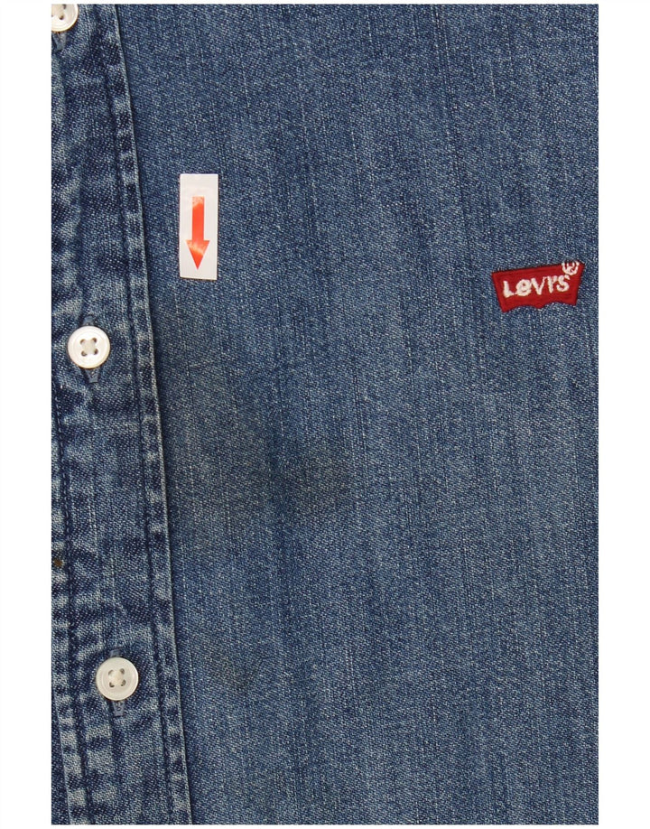 Ανδρικό τζιν πουκάμισο Levi's XL Μπλε βαμβακερό