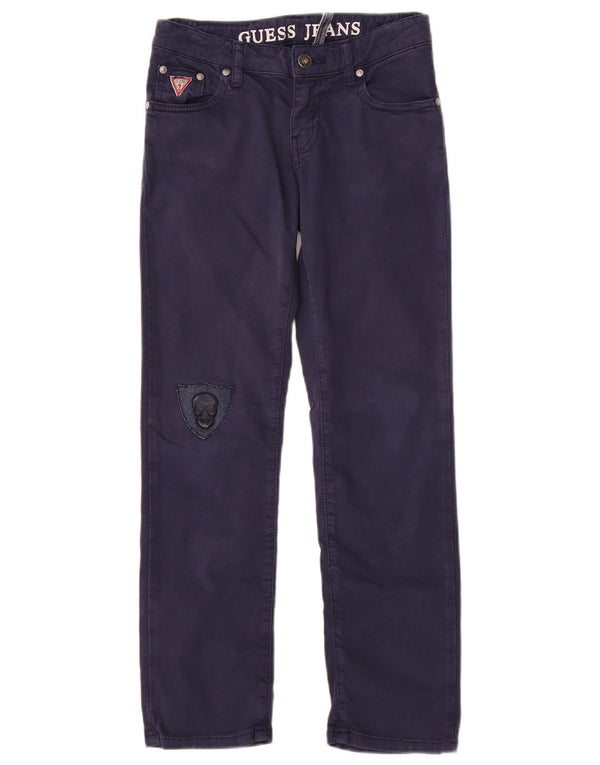 Guess Girls Slim Jeans 9-10 ετών W26 L25 Navy Blue Cotton