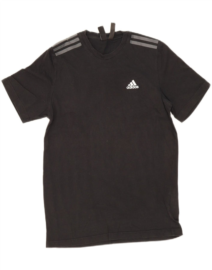 ADIDAS Mens T-Shirt Top Small Black Cotton Vintage Adidas and Second-Hand Adidas from Messina Hembry 