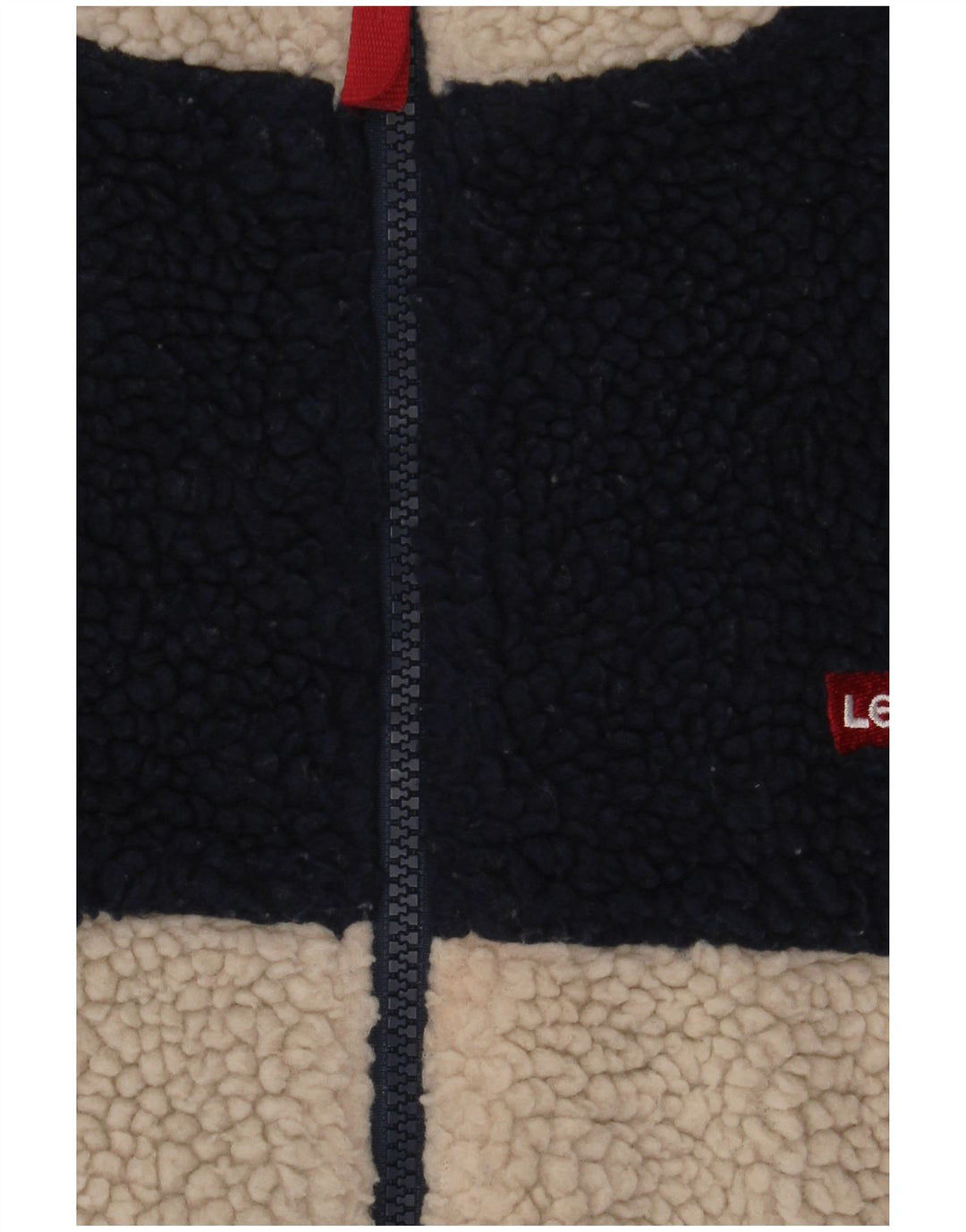 Levi's Boys Fleece Jacket 15-16 Years Beige Colourblock Polyester