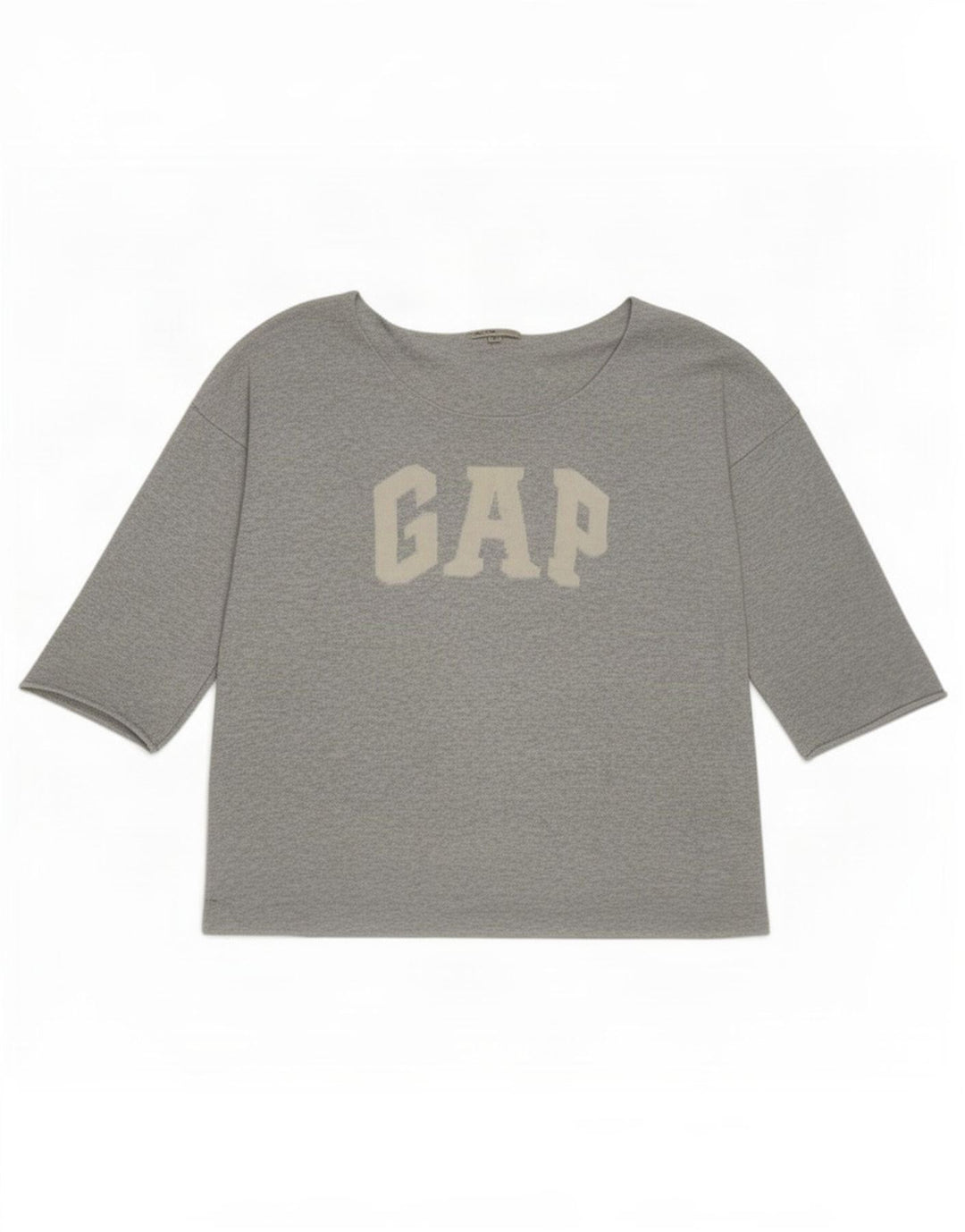 Gap Γυναικείο Γραφικό Τοπ 3/4 Μανίκι UK 16 Large Grey