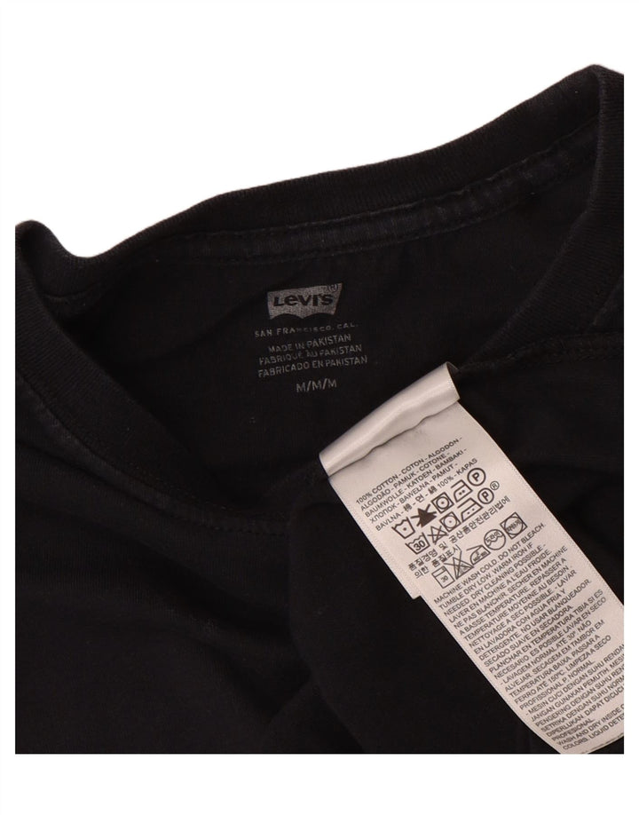 Γυναικείο Crop Top Levi's μακρυμάνικο UK 14 Medium Navy Blue Cotton
