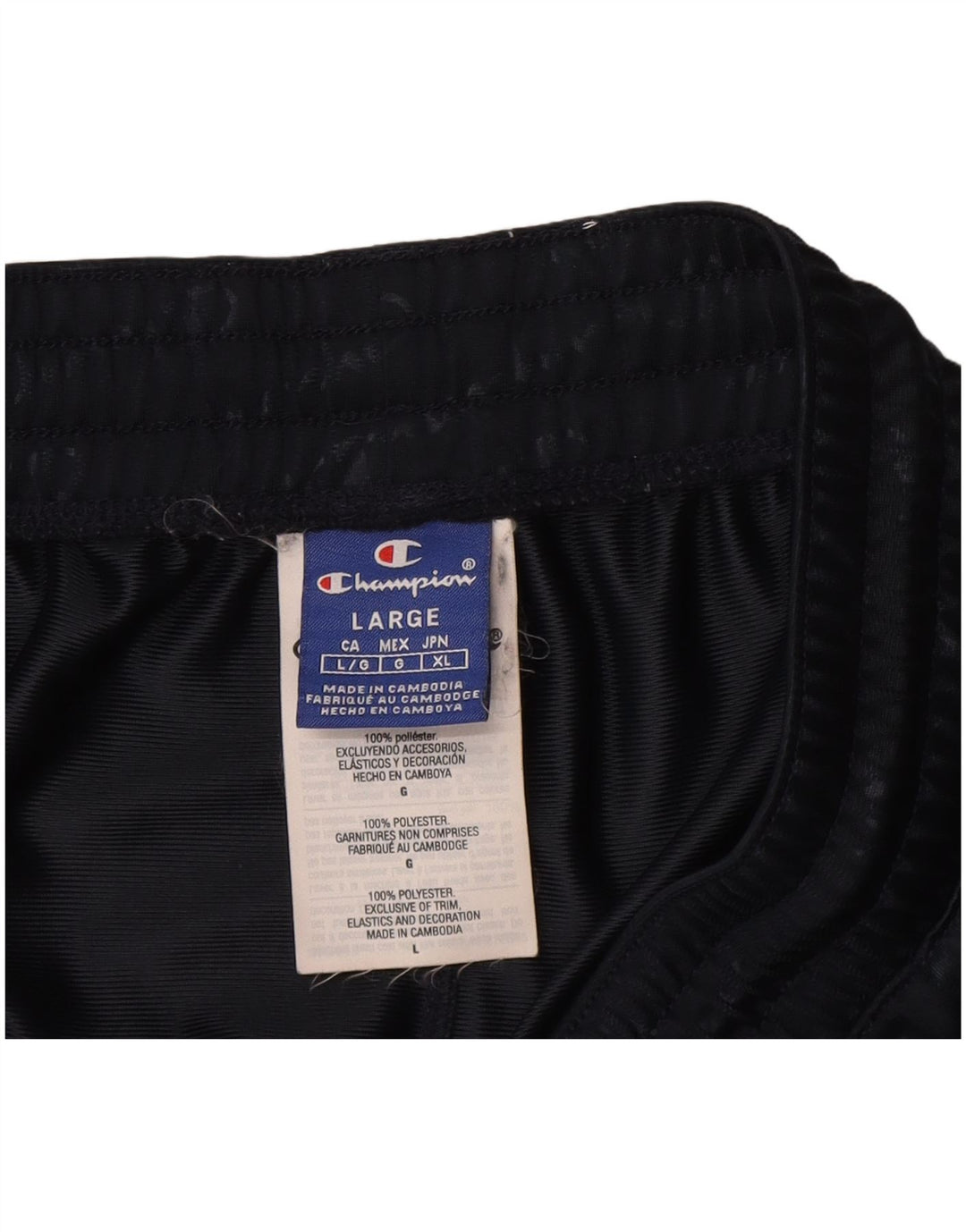 Ανδρική φόρμα Champion Graphic Παντελόνι Joggers Large Navy Blue Polyester