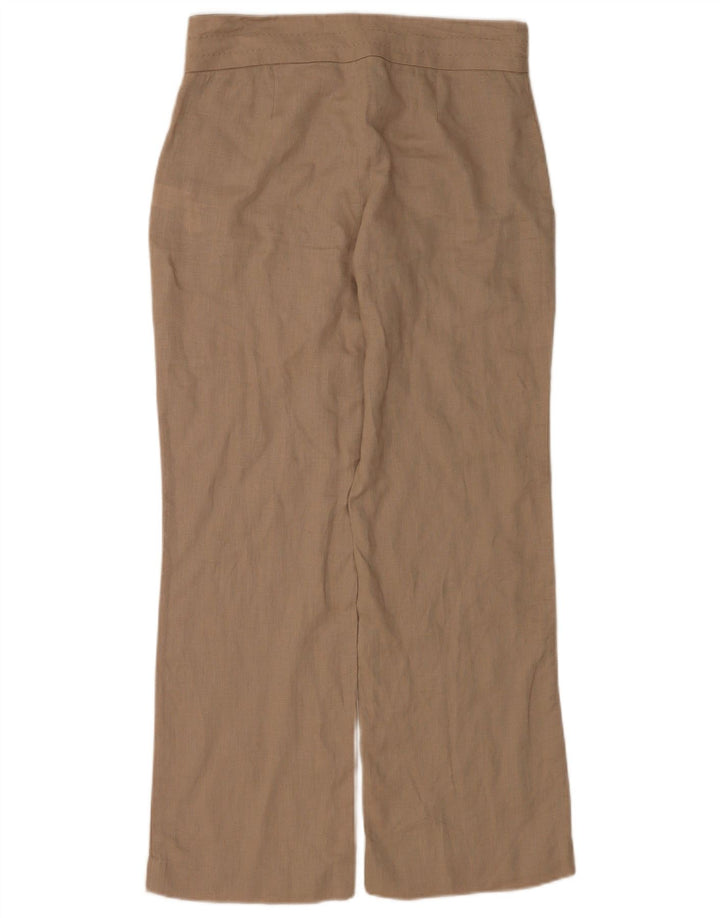 Γυναικείο ίσιο παντελόνι Zara Medium W28 L29 Μπεζ Λινό