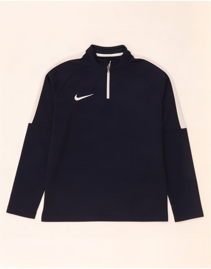 Nike Boys Dri Fit πουλόβερ φόρμα γυμναστικής 10-11 ετών μεσαίου μπλε ναυτικού