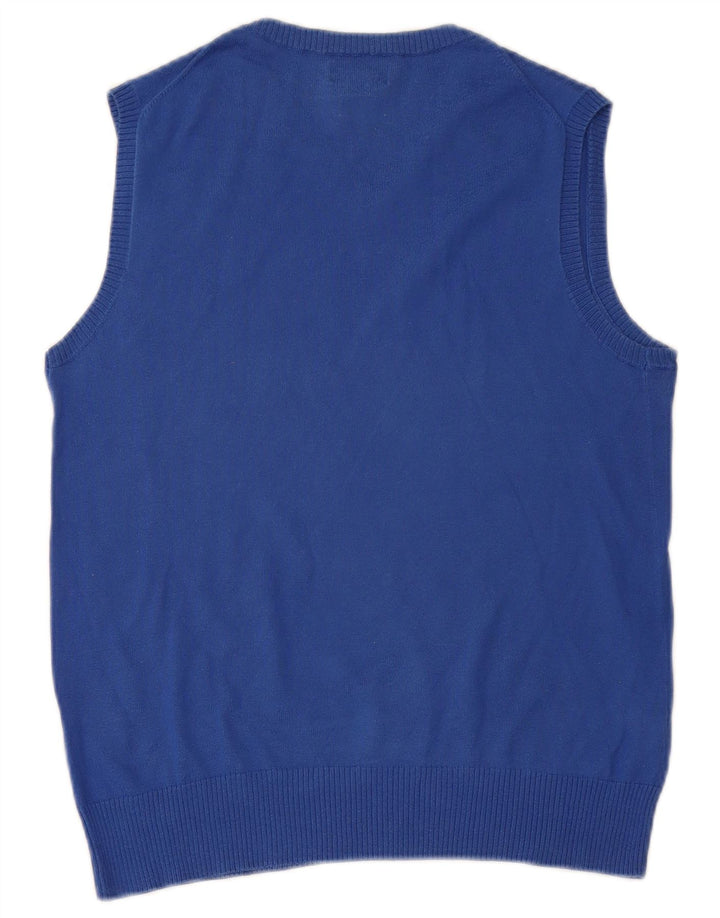 POLO RALPH LAUREN Boys Vest Tank Top 14-15 ετών Μεγάλο Μπλε Βαμβακερό