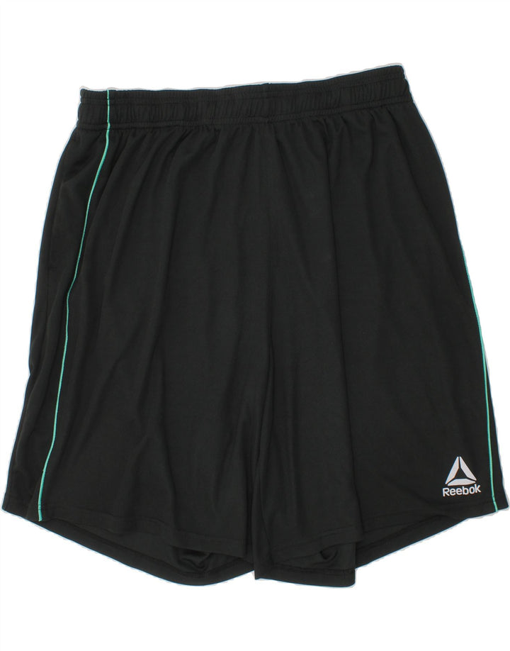 REEBOK Boys Sport Shorts 13-14 Years XL Grey Polyester Vintage Reebok and Second-Hand Reebok from Messina Hembry 