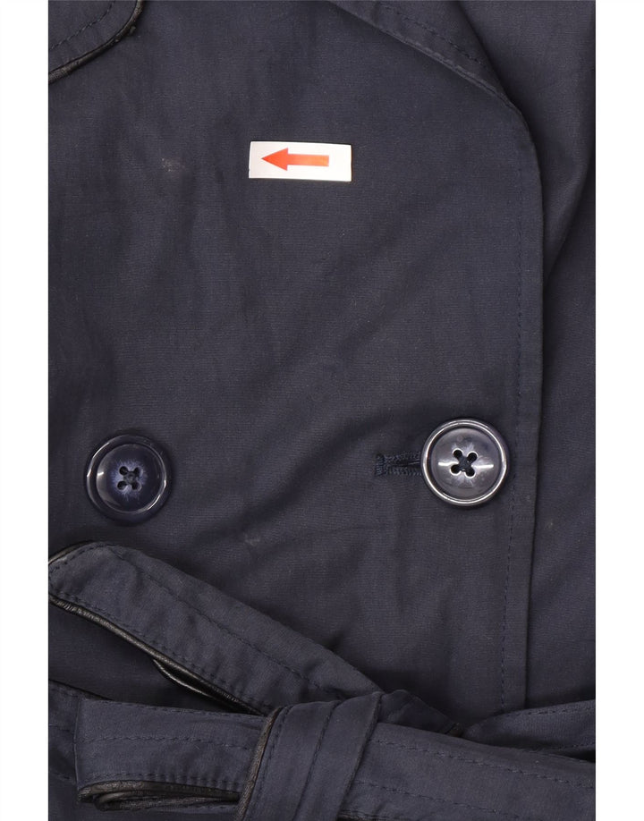 Naf Naf Γυναικεία καμπαρντίνα IT 48 XL Navy Blue Cotton