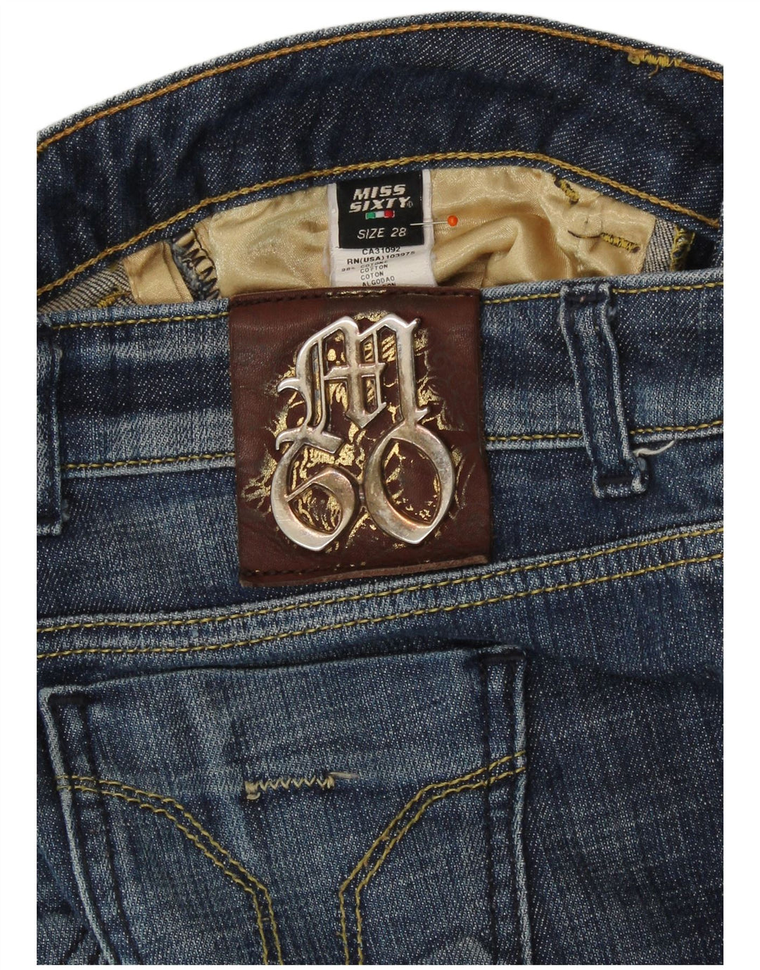 MISS SIXTY Γυναικείο Χαμηλόμεσο Slim Τζιν W28 L29 Μπλε βαμβακερό