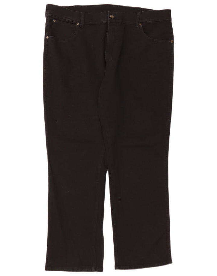 Γυναικείο τζιν ίσιο Wrangler Regular Fit W40 L30 μαύρο βαμβακερό