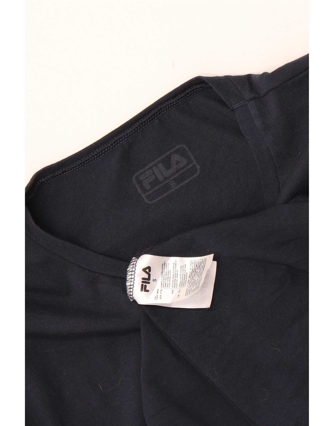 Fila Ανδρικό T-Shirt Top Μικρό Navy Blue από βαμβάκι