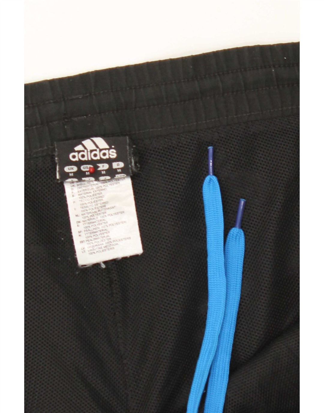 Ανδρικό αθλητικό σορτς Adidas από μεσαίο μαύρο πολυεστέρα