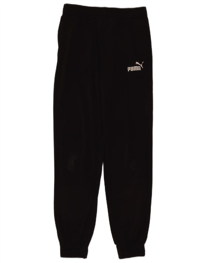 PUMA Boys Tracksuit Trousers Joggers 13-14 Years Μαύρο