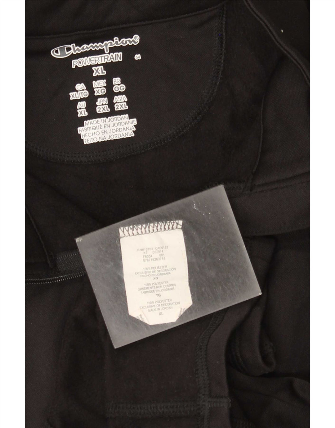 Champion γυναικεία αθλητική φόρμα Top Jacket UK 18 XL Μαύρο Πολυεστέρας