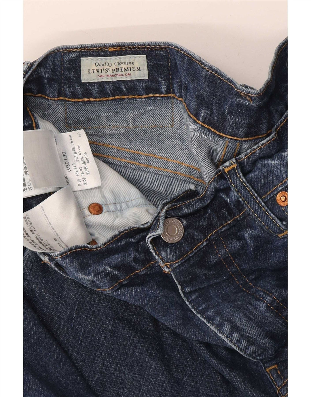 Ανδρικό τζιν Levi's Slim W30 L30 Blue Cotton