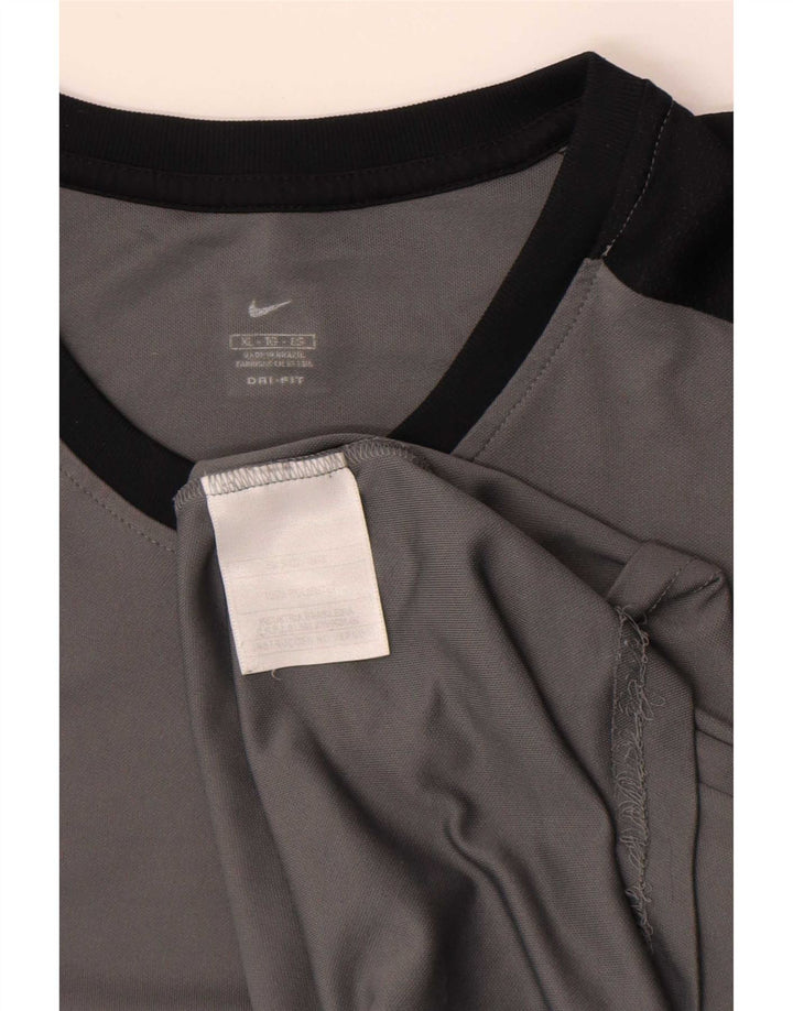 Ανδρικό T-shirt Nike Dri Fit Top XL Grey Colourblock Polyester