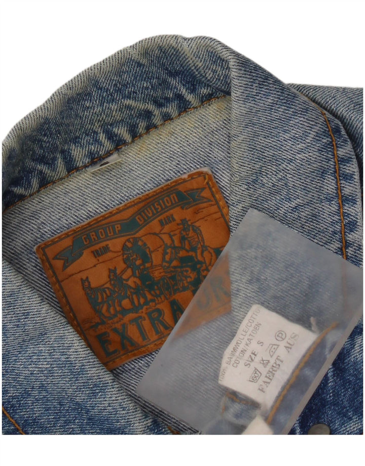 Vintage Ανδρικό Τζιν Μπουφάν UK 36 Small Blue Cotton