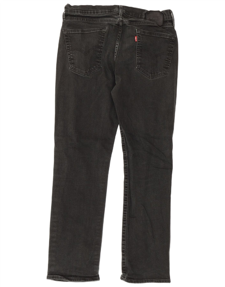 Ανδρικό τζιν Levi's Straight W33 L30 μαύρο βαμβακερό