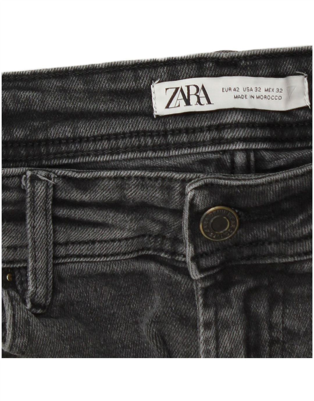 Zara Ανδρικό τζιν κωνικό EU 42 Medium W32 L30 Γκρι