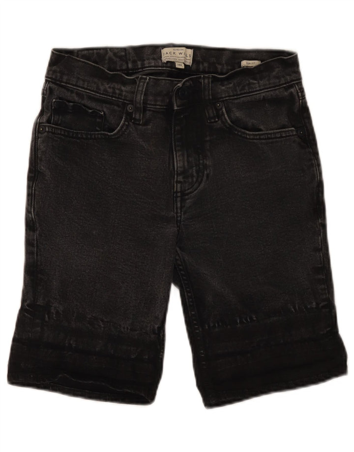 Jack Wills Γυναικείο τζιν σορτς W28 με μεσαίο μαύρο
