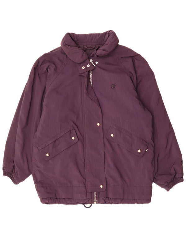 Belfe & Belfe Γυναικείο Μπουφάν υπερμεγέθων αντιανεμικό UK 18 XL Purple Polyester