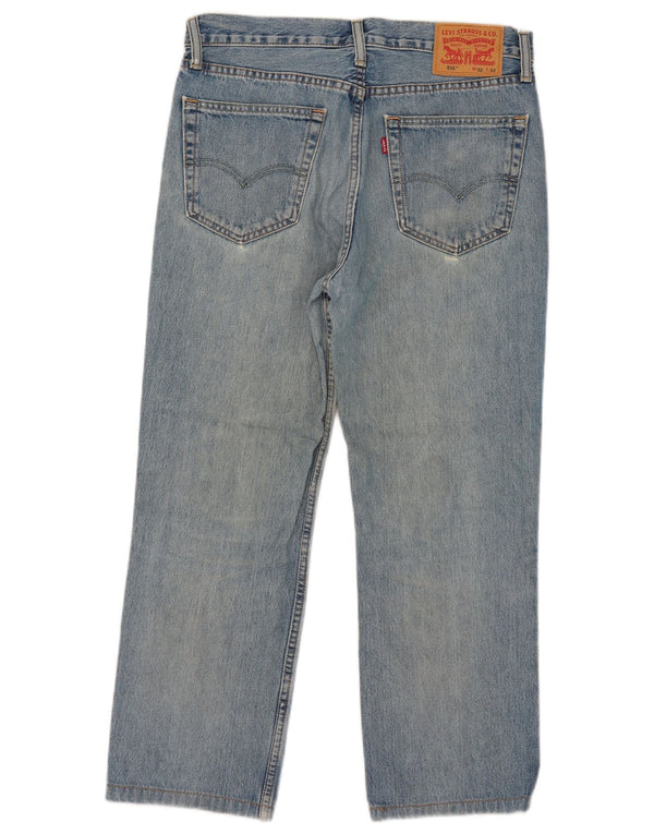 Levi's Mens 516 Slim Straight Jeans W32 L26 Blue Cotton