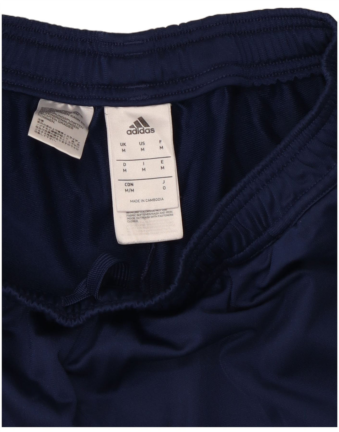 Ανδρική αθλητική φόρμα Adidas Παντελόνι μεσαίου μπλε ναυτικού πολυεστέρα