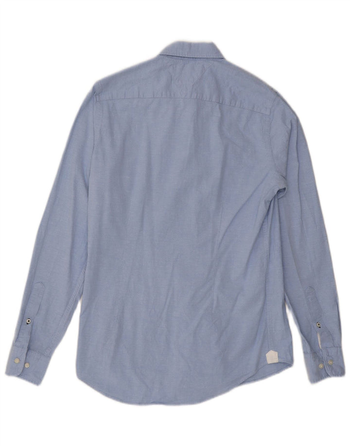 Ανδρικό πουκάμισο Tommy Hilfiger Slim Fit Μικρό μπλε βαμβακερό