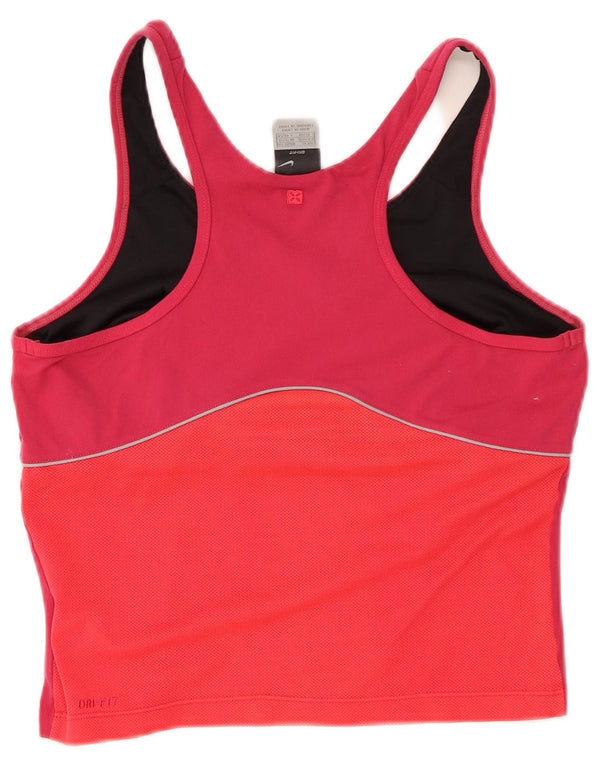 Γυναικείο γιλέκο NIKE Dri Fit Crop Top UK 16/18 XL Pink Colourblock