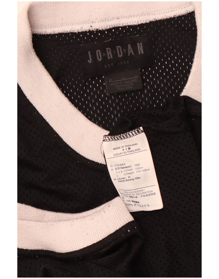 JORDAN Ανδρικό γραφικό γιλέκο Top Medium Black Colourblock Polyester Sports