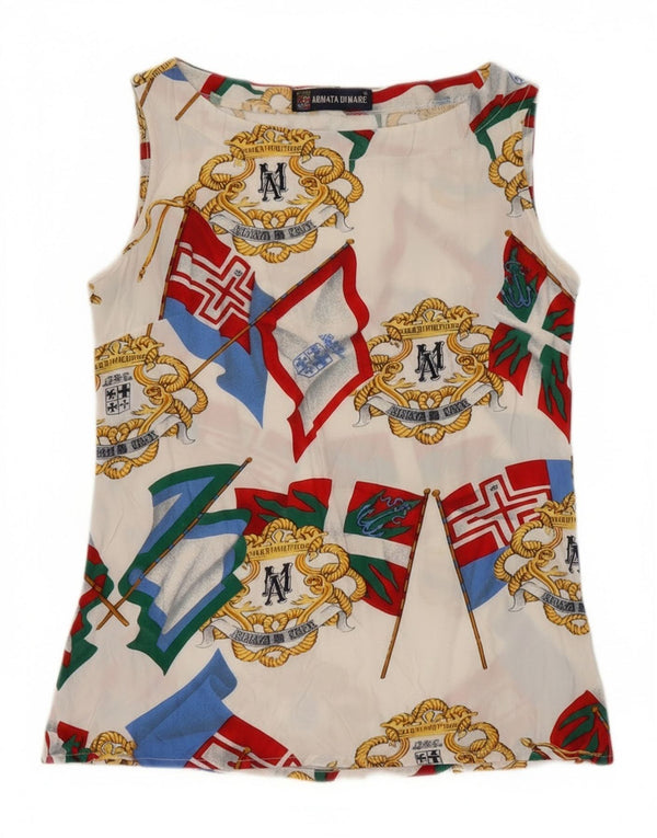 Armata Di Mare Γυναικεία Abstract Pattern Μπλούζα Top IT 44 Medium White