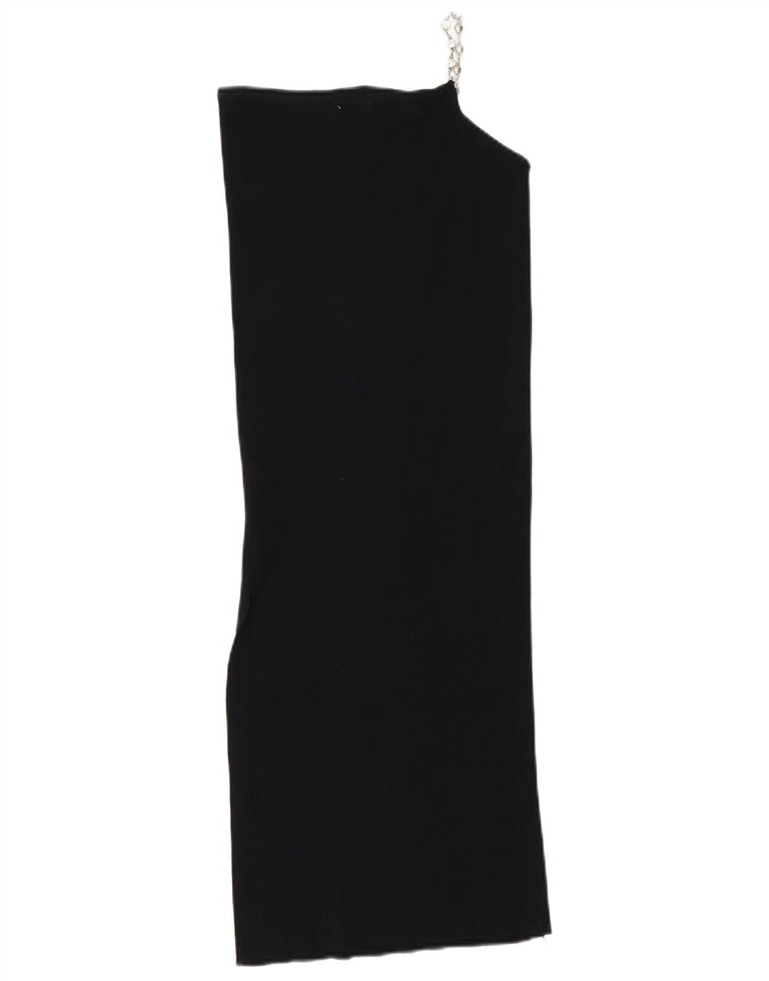 Zara Γυναικείο φόρεμα με έναν ώμο UK 10 Small Black Viscose