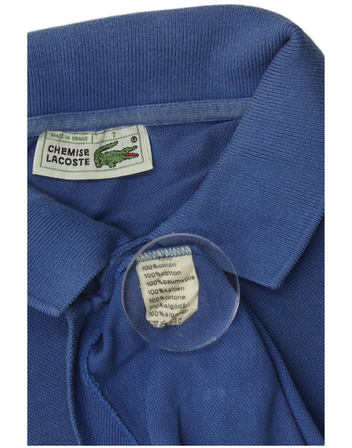 Ανδρικό μπλουζάκι πόλο LACOSTE Νούμερο 7 2XL Μπλε βαμβακερό