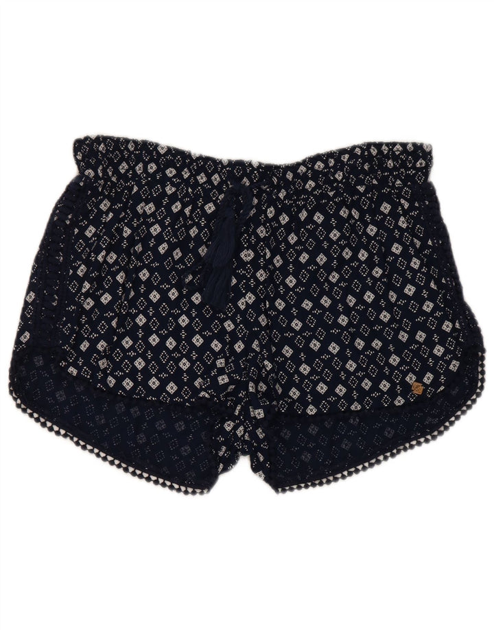 Γυναικείο Hot Παντελόνι Superdry μεγάλο W32 Navy Blue γεωμετρική βισκόζη