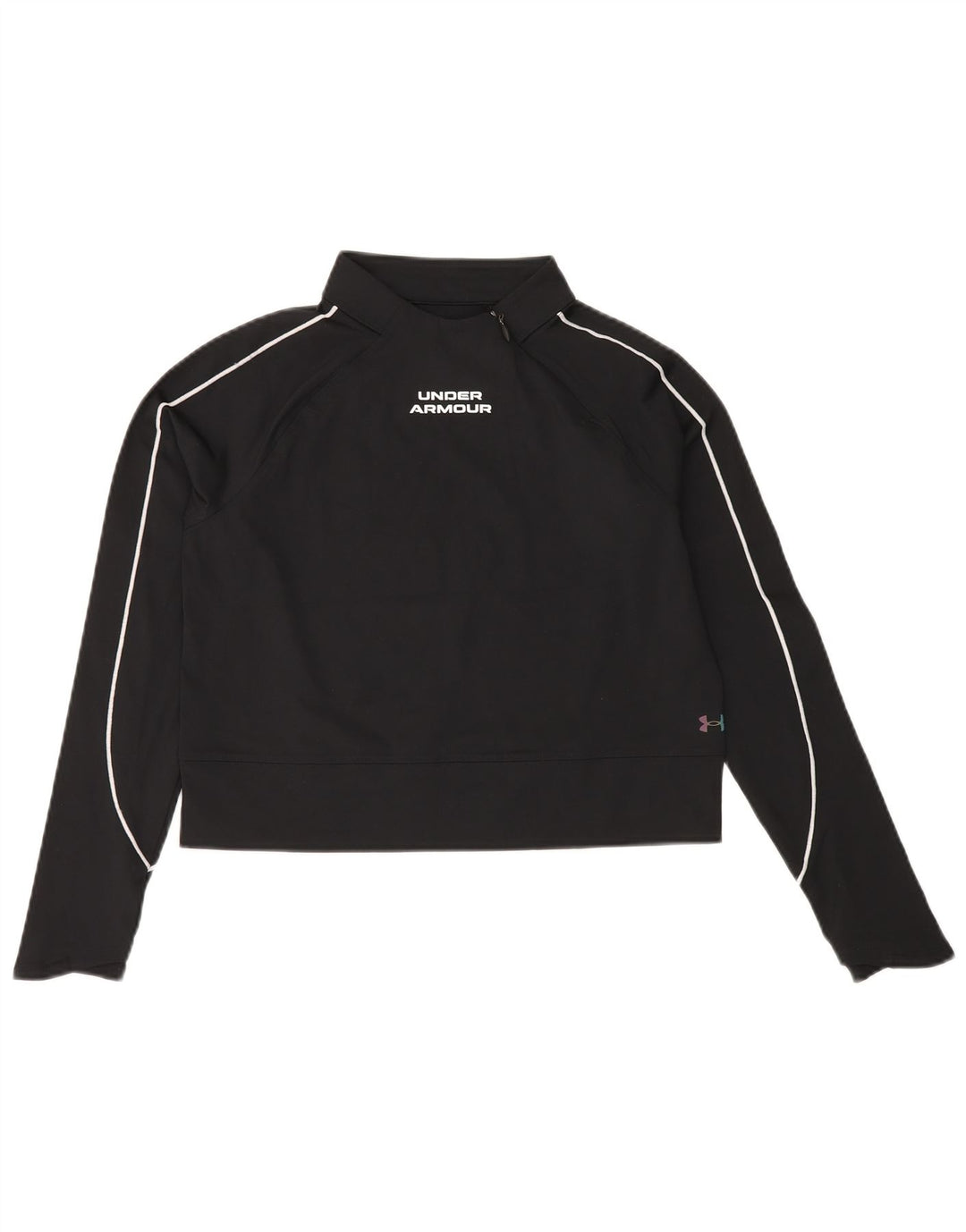 Γυναικείο φούτερ UNDER Armour Cold Gear Crop Jumper UK 10 Small Black