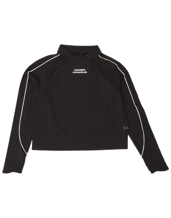 Γυναικείο φούτερ UNDER Armour Cold Gear Crop Jumper UK 10 Small Black
