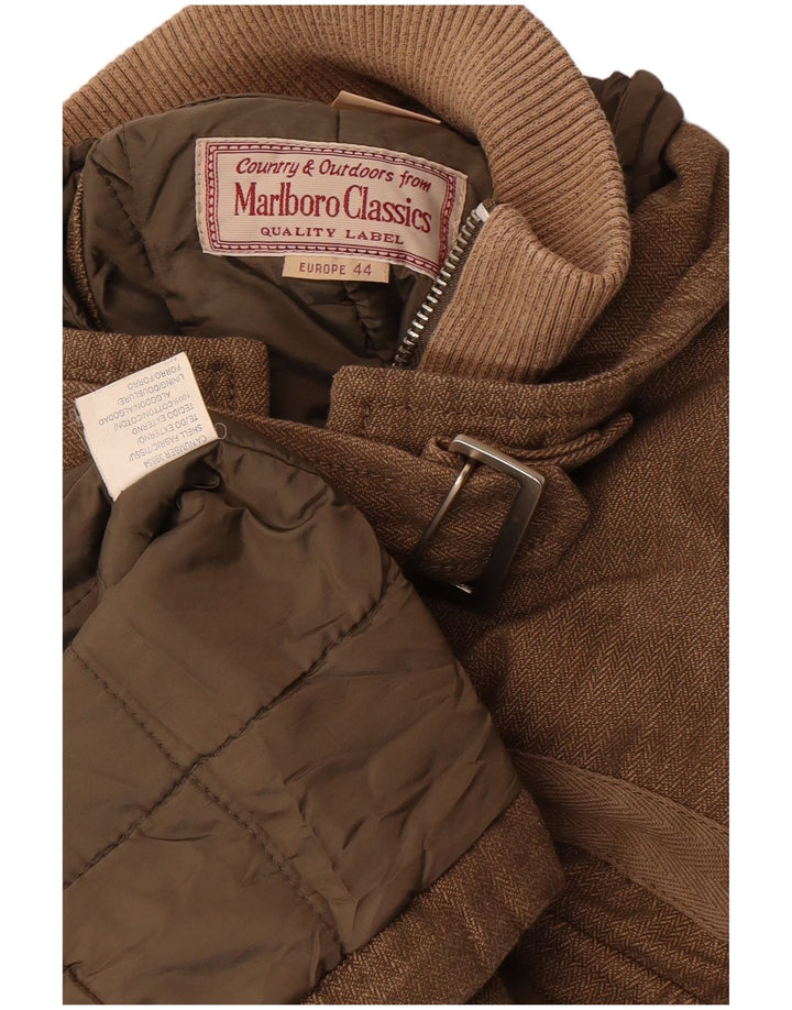Marlboro Classics Γυναικείο Utility Μπουφάν EU 44 XL Καφέ βαμβακερό ψαροκόκκαλο