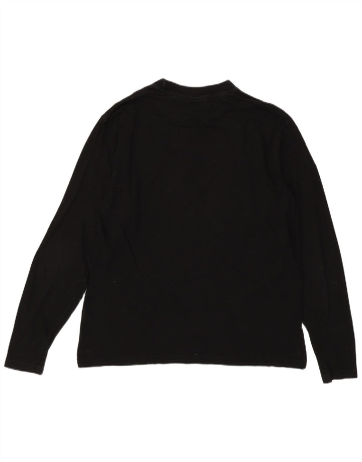 FILA Mens Graphic Top Long Sleeve Medium Black Cotton