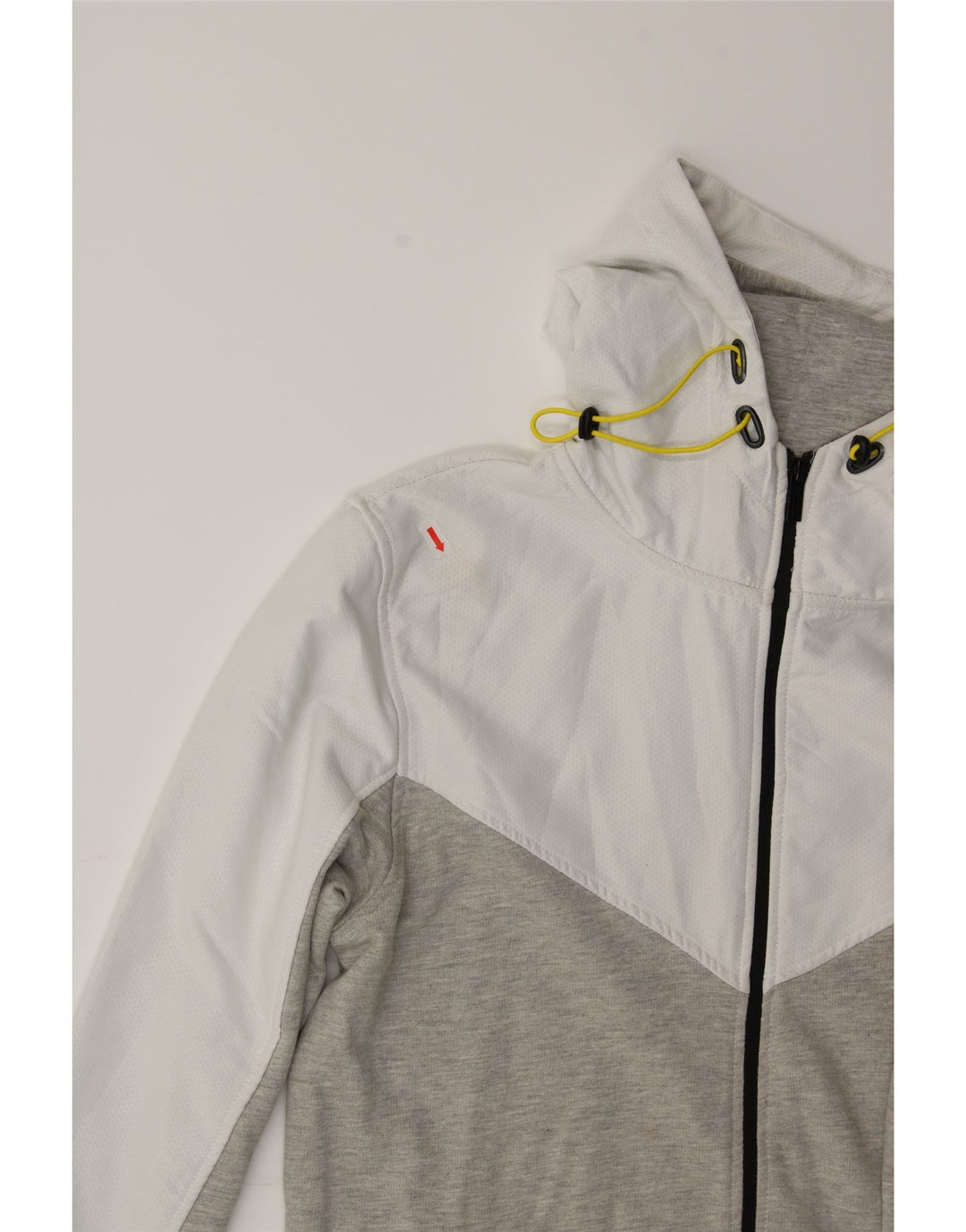 CHARRO Mens Zip Hoodie Sweater Medium Grey Colourblock Acrylic Vintage Charro and Second-Hand Charro from Messina Hembry 