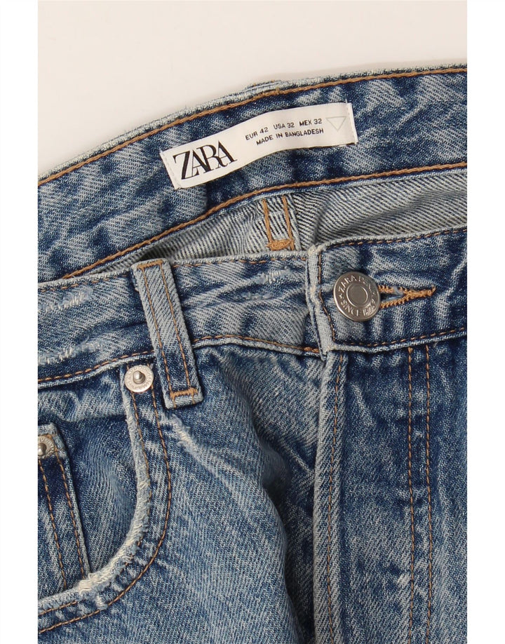 Zara Ανδρικό τζιν ίσιο EU 42 Large W32 L27 Blue