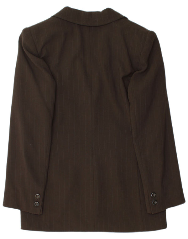 Selene γυναικείο μπουφάν μπλέιζερ με 3 κουμπιά UK 12 μεσαίου καφέ ρίγες